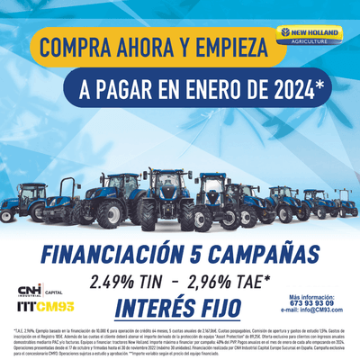 FINANCIACIÓN 5 CAMPAÑAS - EMPIEZA A PAGAR EN ENERO DE 2024