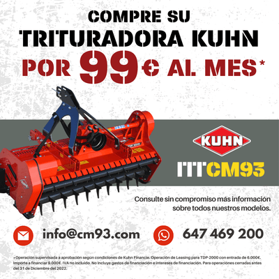 Compre su trituradora Kuhn por 99 € al mes