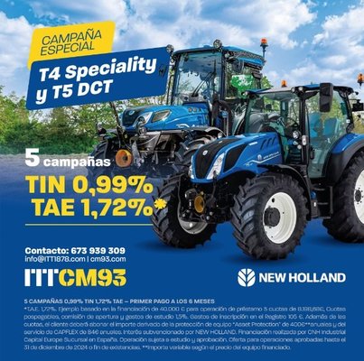 CAMAPAÑA ESPECIAL: NEW HOLLAND T4 y T5