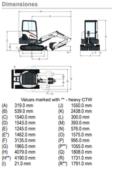 Mini excavator Bobcat E27 - 3